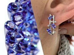 *Серьги Танзанит арт. SM-E00741-X-W-TN-X-W-416 вес 4,82 г - фото 256457 *Серьги Танзанит арт. SM-E00741-X-W-TN-X-W-416 вес 4,82 г - фото 256457