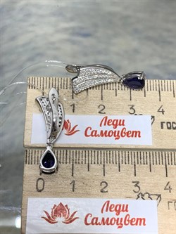 *Серьги Иолит арт. SM-E00747-X-W-BL-X-W-462 вес 4,96 г - фото 256511 *Серьги Иолит арт. SM-E00747-X-W-BL-X-W-462 вес 4,96 г - фото 256511