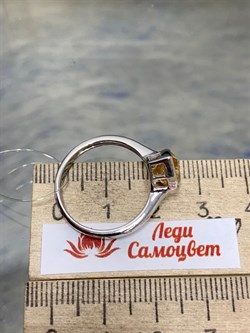 *Кольцо р.19,5 Цитрин арт. SM-R02897-X-W-YS-X-X-750 вес 3,11 г - фото 256595 *Кольцо р.19,5 Цитрин арт. SM-R02897-X-W-YS-X-X-750 вес 3,11 г - фото 256595