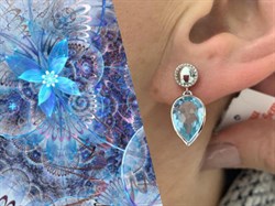 *Серьги Пусеты Голубой Топаз арт. SM-E00737-X-W-SBT-X-X-196 вес 4,68 г - фото 256687 *Серьги Пусеты Голубой Топаз арт. SM-E00737-X-W-SBT-X-X-196 вес 4,68 г - фото 256687