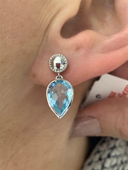 *Серьги Пусеты Голубой Топаз арт. SM-E00737-X-W-SBT-X-X-196 вес 4,68 г - фото 256690 *Серьги Пусеты Голубой Топаз арт. SM-E00737-X-W-SBT-X-X-196 вес 4,68 г - фото 256690