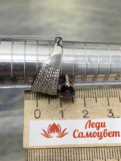 *Кольцо р.20 Родолит арт. SM-R02915-X-W-lil-X-W-747 вес 4,14 г - фото 256748