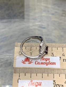 *Кольцо р.20 Родолит арт. SM-R02915-X-W-lil-X-W-747 вес 4,14 г - фото 256758