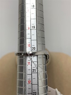 *Кольцо р.19,5 Голубой Топаз арт. SM-R02915-X-W-SBT-X-W-657 вес 4,01 г - фото 256781