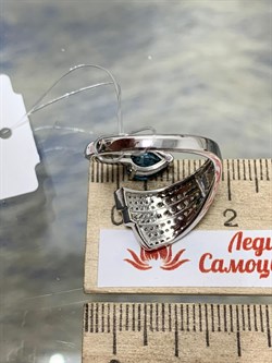 *Кольцо р.19,5 Топаз Лондон арт. SM-R02915-X-W-LB-X-W-689 вес 3,99 г - фото 256864 *Кольцо р.19,5 Топаз Лондон арт. SM-R02915-X-W-LB-X-W-689 вес 3,99 г - фото 256864