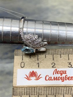 *Кольцо р.17 Голубой Топаз арт. SM-R02916-X-W-SBT-X-W-320 вес 3,67 г - фото 256987 *Кольцо р.17 Голубой Топаз арт. SM-R02916-X-W-SBT-X-W-320 вес 3,67 г - фото 256987