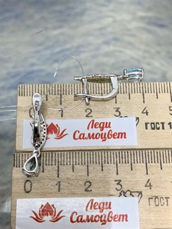 *Серьги Голубой Топаз арт. SM-E00748-X-W-SBT-X-W-043 вес 3,99 г - фото 257029 *Серьги Голубой Топаз арт. SM-E00748-X-W-SBT-X-W-043 вес 3,99 г - фото 257029