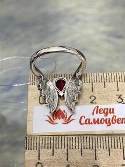 *Кольцо р.18,5 Родолит арт. SM-R02916-X-W-lil-X-W-867 вес 4,24 г - фото 257075
