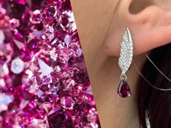 *Серьги Родолит арт. SM-E00748-X-W-lil-X-W-555 вес 3,92 г - фото 257082 *Серьги Родолит арт. SM-E00748-X-W-lil-X-W-555 вес 3,92 г - фото 257082