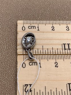 *Подвеска Белый Фианит цв Белое арт. 03-2943-00-501-1120-38-587 вес 1,22 г - фото 257157 *Подвеска Белый Фианит цв Белое арт. 03-2943-00-501-1120-38-587 вес 1,22 г - фото 257157