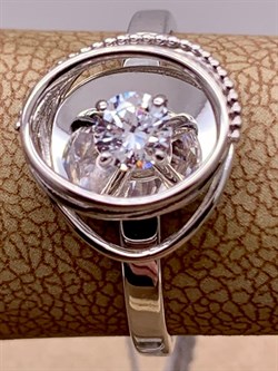 *Кольцо р.17,5 Белый Фианит цв Белое арт. 01-5242-00-501-1120-38-140 вес 2,89 г - фото 257193 *Кольцо р.17,5 Белый Фианит цв Белое арт. 01-5242-00-501-1120-38-140 вес 2,89 г - фото 257193