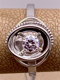 *Кольцо р.17,5 Белый Фианит цв Белое арт. 01-5242-00-501-1120-38-140 вес 2,89 г - фото 257195 *Кольцо р.17,5 Белый Фианит цв Белое арт. 01-5242-00-501-1120-38-140 вес 2,89 г - фото 257195