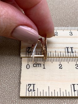 *Серьги цв Красное арт. 02-3872-00-000-1110-65-699 вес 3,38 г - фото 257229