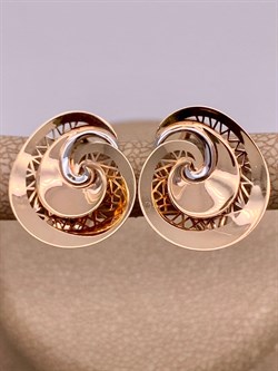 *Серьги цв Красное арт. 02-3872-00-000-1110-65-699 вес 3,38 г - фото 257232