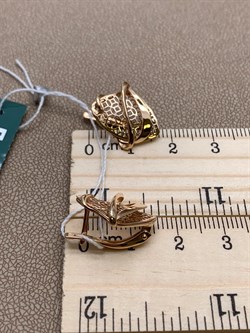 *Серьги цв Красное арт. 02-3871-00-000-1110-65-771 вес 3,24 г - фото 257389 *Серьги цв Красное арт. 02-3871-00-000-1110-65-771 вес 3,24 г - фото 257389