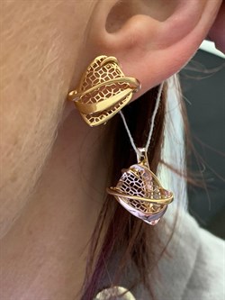 *Серьги цв Красное арт. 02-3871-00-000-1110-65-771 вес 3,24 г - фото 257391 *Серьги цв Красное арт. 02-3871-00-000-1110-65-771 вес 3,24 г - фото 257391