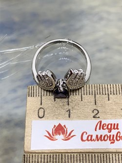 *Кольцо р.18 Иолит арт. SM-R02916-X-W-BL-X-W-995 вес 3,91 г - фото 257439
