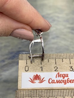 *Серьги Иолит арт. SM-E00748-X-W-BL-X-W-679 вес 3,88 г - фото 257444