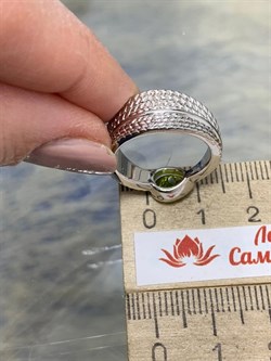 *Кольцо р.17,5 Хризолит арт. SM-R02900-X-W-S-X-X-855 вес 7,17 г - фото 257574 *Кольцо р.17,5 Хризолит арт. SM-R02900-X-W-S-X-X-855 вес 7,17 г - фото 257574