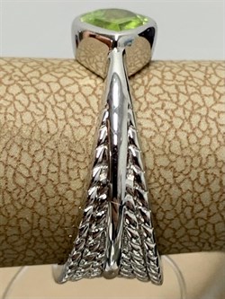 *Кольцо р.18,5 Хризолит арт. SM-R02900-X-W-S-X-X-876 вес 6,85 г - фото 257587 *Кольцо р.18,5 Хризолит арт. SM-R02900-X-W-S-X-X-876 вес 6,85 г - фото 257587