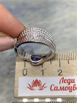 *Кольцо р.18,5 Танзанит арт. SM-R02900-X-W-TN-X-X-963 вес 6,49 г - фото 257614 *Кольцо р.18,5 Танзанит арт. SM-R02900-X-W-TN-X-X-963 вес 6,49 г - фото 257614