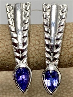 *Серьги Танзанит арт. SM-E00738-X-W-TN-X-X-611 вес 4,36 г - фото 257624 *Серьги Танзанит арт. SM-E00738-X-W-TN-X-X-611 вес 4,36 г - фото 257624