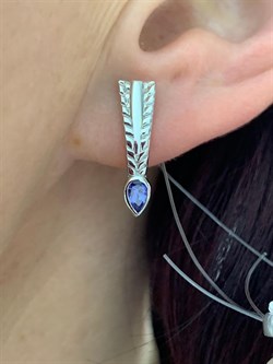 *Серьги Танзанит арт. SM-E00738-X-W-TN-X-X-611 вес 4,36 г - фото 257625 *Серьги Танзанит арт. SM-E00738-X-W-TN-X-X-611 вес 4,36 г - фото 257625