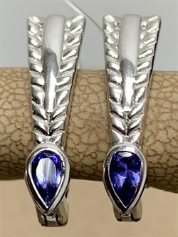 *Серьги Танзанит арт. SM-E00738-X-W-TN-X-X-611 вес 4,36 г - фото 257628 *Серьги Танзанит арт. SM-E00738-X-W-TN-X-X-611 вес 4,36 г - фото 257628