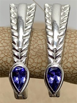 *Серьги Танзанит арт. SM-E00738-X-W-TN-X-X-611 вес 4,36 г - фото 257630 *Серьги Танзанит арт. SM-E00738-X-W-TN-X-X-611 вес 4,36 г - фото 257630