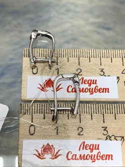 *Серьги Гранат Пироп арт. SM-E00738-X-W-PG-X-X-596 вес 4,41 г - фото 257668