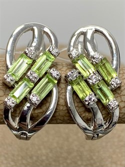 *Серьги Хризолит арт. SM-E00744-X-W-SO-X-W-937 вес 4,65 г - фото 257701 *Серьги Хризолит арт. SM-E00744-X-W-SO-X-W-937 вес 4,65 г - фото 257701