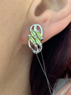 *Серьги Хризолит арт. SM-E00744-X-W-SO-X-W-937 вес 4,65 г - фото 257706 *Серьги Хризолит арт. SM-E00744-X-W-SO-X-W-937 вес 4,65 г - фото 257706