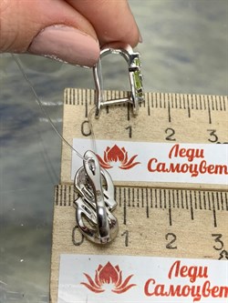 *Серьги Хризолит арт. SM-E00744-X-W-SO-X-W-937 вес 4,65 г - фото 257707 *Серьги Хризолит арт. SM-E00744-X-W-SO-X-W-937 вес 4,65 г - фото 257707