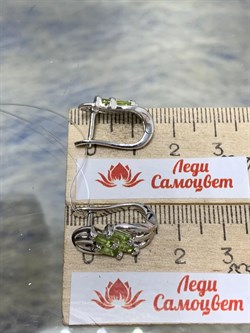 *Серьги Хризолит арт. SM-E00744-X-W-SO-X-W-937 вес 4,65 г - фото 257708 *Серьги Хризолит арт. SM-E00744-X-W-SO-X-W-937 вес 4,65 г - фото 257708