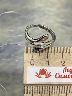 *Кольцо р.16,5 Танзанит Цитрин арт. SM-R02898-X-W-YS-X-TN-304 вес 3,09 г - фото 257828 *Кольцо р.16,5 Танзанит Цитрин арт. SM-R02898-X-W-YS-X-TN-304 вес 3,09 г - фото 257828