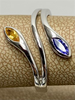 *Кольцо р.17 Танзанит Цитрин арт. SM-R02898-X-W-YS-X-TN-537 вес 2,95 г - фото 257837 *Кольцо р.17 Танзанит Цитрин арт. SM-R02898-X-W-YS-X-TN-537 вес 2,95 г - фото 257837