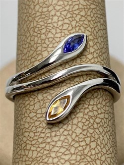 *Кольцо р.17,5 Танзанит Цитрин арт. SM-R02898-X-W-YS-X-TN-317 вес 3,13 г - фото 257841 *Кольцо р.17,5 Танзанит Цитрин арт. SM-R02898-X-W-YS-X-TN-317 вес 3,13 г - фото 257841