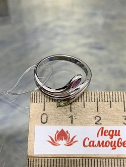 *Кольцо р.17,5 Родолит Хризолит арт. SM-R02898-X-W-SO-X-lil-289 вес 3,34 г - фото 257933 *Кольцо р.17,5 Родолит Хризолит арт. SM-R02898-X-W-SO-X-lil-289 вес 3,34 г - фото 257933