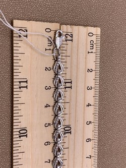 *Браслет р.18 Белый Фианит цв Белое арт. 05-0508-00-401-1120-32-934 вес 8,32 г - фото 258048 *Браслет р.18 Белый Фианит цв Белое арт. 05-0508-00-401-1120-32-934 вес 8,32 г - фото 258048