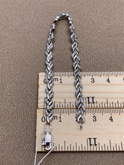 *Браслет р.18 Белый Фианит цв Белое арт. 05-0515-00-401-1120-33-017 вес 9,46 г - фото 258061 *Браслет р.18 Белый Фианит цв Белое арт. 05-0515-00-401-1120-33-017 вес 9,46 г - фото 258061