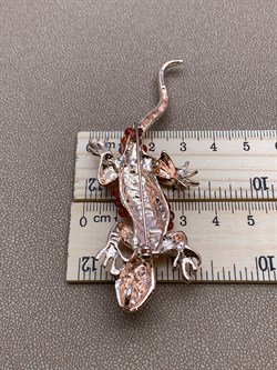 Брошь Кулон Саламандра Сердолик арт. 72540 - фото 258097 Брошь Кулон Саламандра Сердолик арт. 72540 - фото 258097