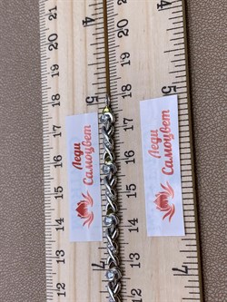 *Браслет р.18 Белый Фианит цв Белое арт. 05-0522-00-401-1120-32-043 вес 9,34 г - фото 258106 *Браслет р.18 Белый Фианит цв Белое арт. 05-0522-00-401-1120-32-043 вес 9,34 г - фото 258106