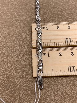 *Браслет р.18 Белый Фианит цв Белое арт. 05-0522-00-401-1120-32-043 вес 9,34 г - фото 258108 *Браслет р.18 Белый Фианит цв Белое арт. 05-0522-00-401-1120-32-043 вес 9,34 г - фото 258108