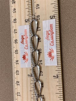 *Браслет р.18,5 Белый Фианит цв Белое арт. 05-0388-00-401-1120-24-993 вес 8,37 г - фото 258119