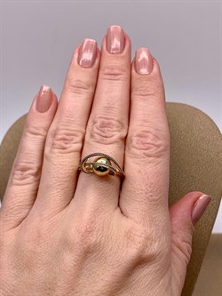 *Кольцо р.17,5 цв Лимонное арт. 01-5248-00-000-1121-42-551 вес 3,72 г - фото 258162