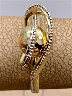 *Кольцо р.17,5 цв Лимонное арт. 01-5248-00-000-1121-42-551 вес 3,72 г - фото 258167