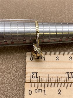 *Кольцо р.17,5 цв Лимонное арт. 01-5248-00-000-1121-42-551 вес 3,72 г - фото 258170