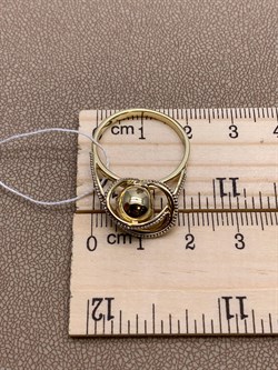 *Кольцо р.18,5 цв Лимонное арт. 01-5248-00-000-1121-42-452 вес 3,82 г - фото 258174