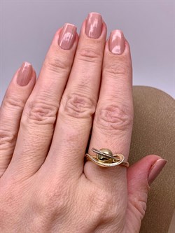 *Кольцо р.18,5 цв Лимонное арт. 01-5248-00-000-1121-42-452 вес 3,82 г - фото 258175