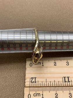 *Кольцо р.18,5 цв Лимонное арт. 01-5248-00-000-1121-42-452 вес 3,82 г - фото 258183